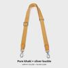 Adjustable 2.5cm Solid Color Canvas Crossbody Bag Strap Replacement