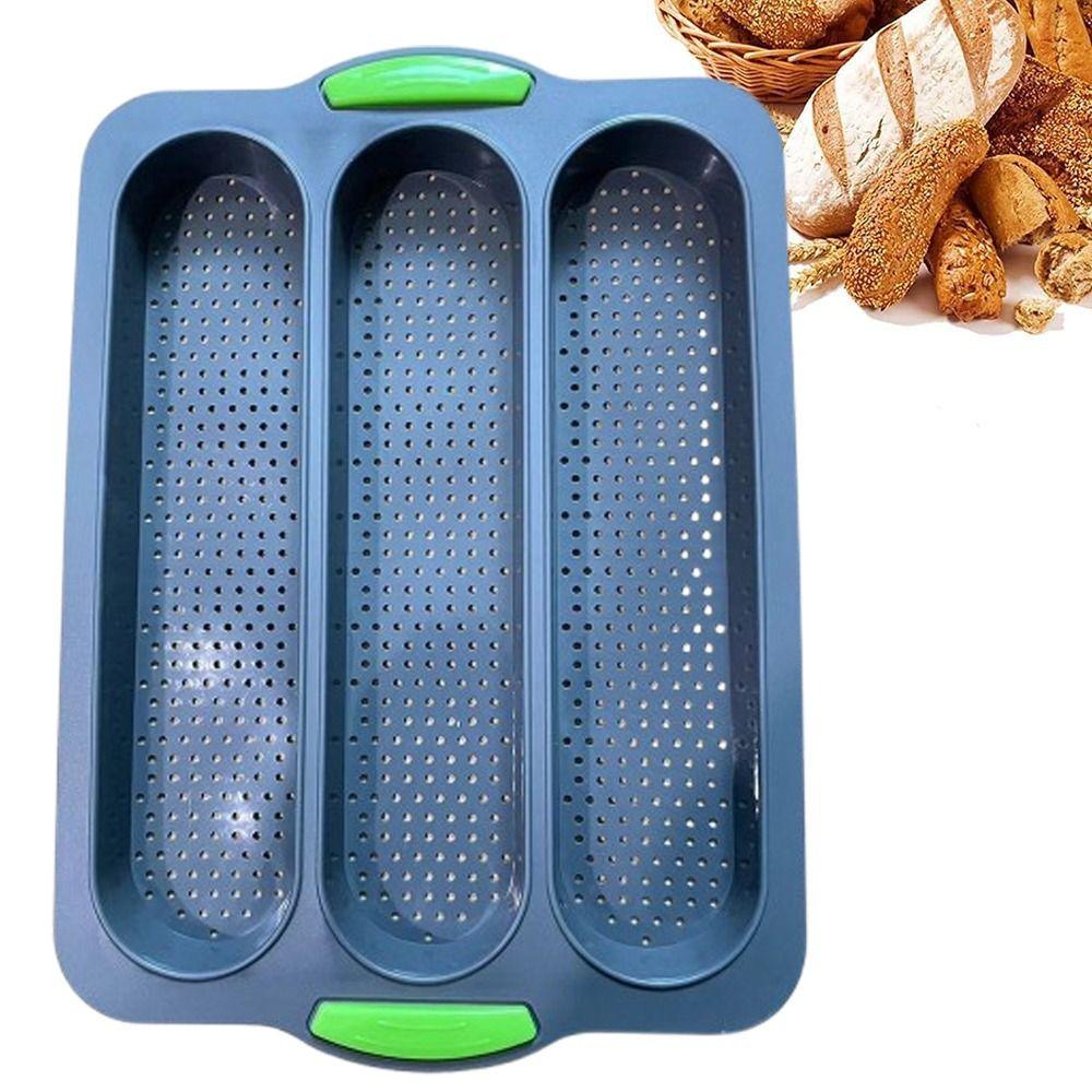 Silicone Perforated Bread Mold Non-stick Bake Mold DIY Baking Tool Baking Pan Tray  Sandwich