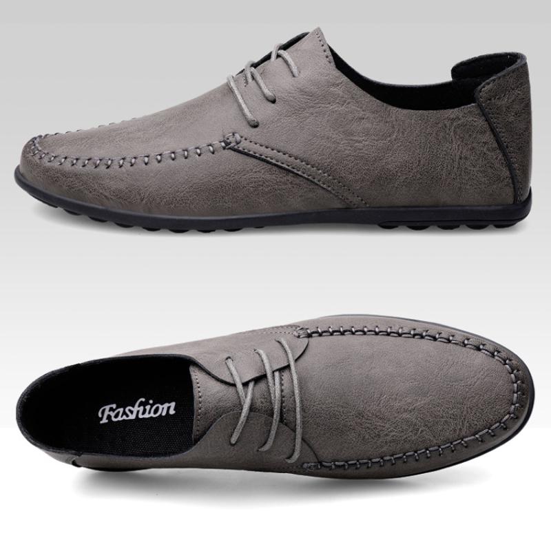 Модные мужские кожаные туфли на мягкой подошве Повседневные кожаные туфли Модные модные мокасины Обувь для вождения Легкие плоские туфли Erkek Ayakkabı