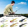 6Pcs Soft Fishing Lures Artificial Baits with Sharp Hook Realistic Looking Bright Color T-Tail Fake Baits Swimbait Fishing Tackle