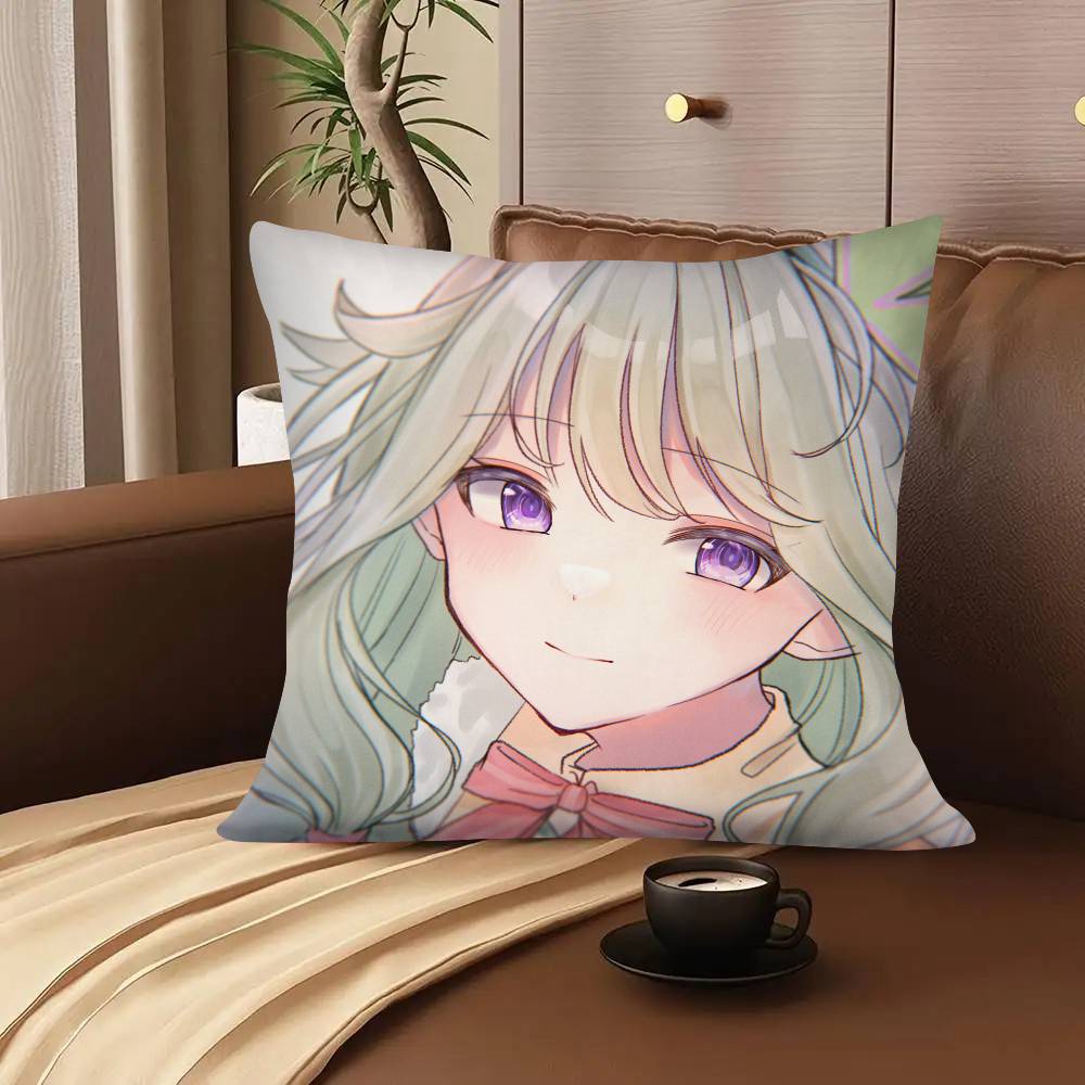 Cartoon Idol KKusanagi Nene Pillow Case Fashion Square Pillowcase Bedroom Sofa Room Ins Decoration Leisure Cushion Cover