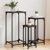 VidaXL Nesting Side Tables 3 Pcs, Coffee Tables, Sofa Tables, Living Room Furniture, Industrial, Oak 838942