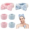 6 Pcs Face Wash Headband and Wristband Set for Yoga Sports Make Up Shower