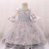 Christmas Elegant Maxi Dress For Kids Party Wedding Evening Clothes Girls 0-10 Year Baby Carnival Costume Evening Dress