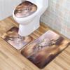 Unicorn Bathroom Floor Mat Toilet Three-Piece Set