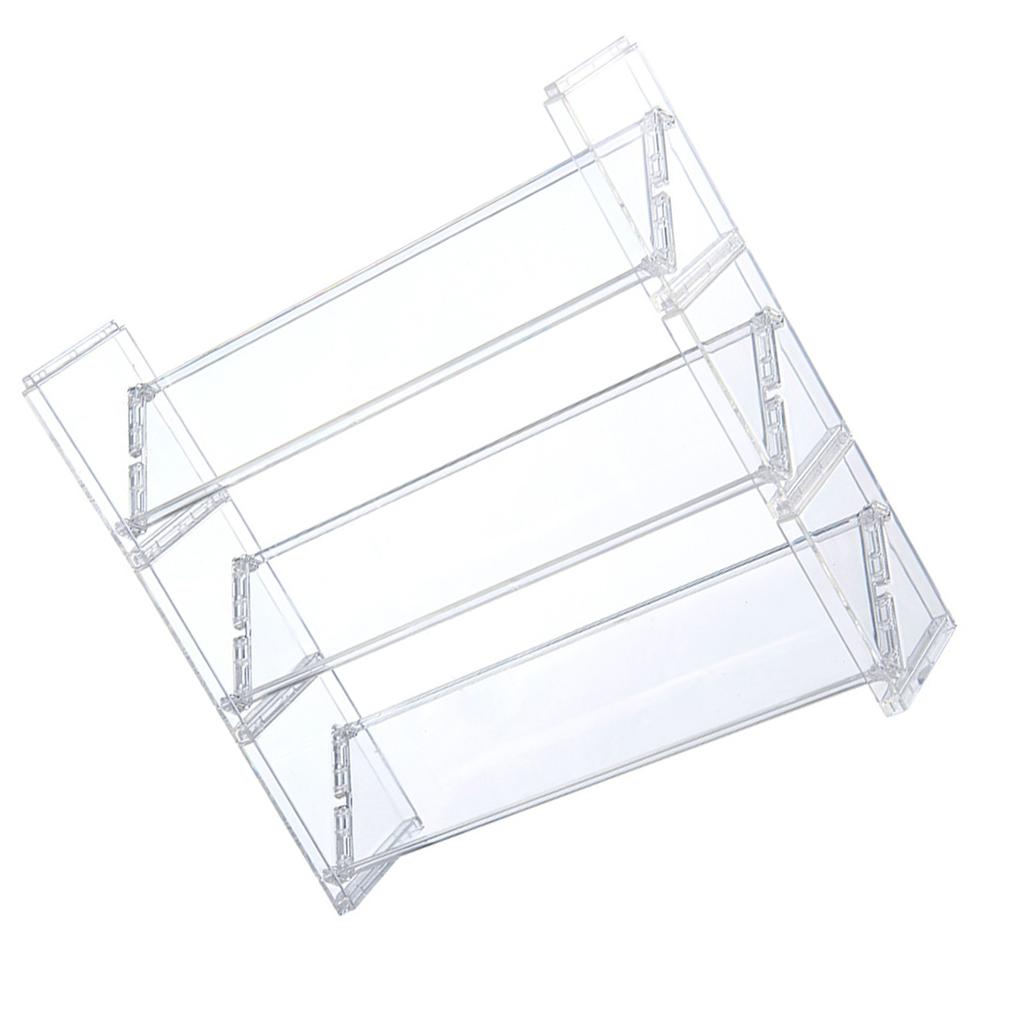 Прозрачная многослойная косметическая стойка для хранения Домашний аксессуар для туалетных столиков Письменный стол Прочные пластиковые органайзеры для макияжа Бытовое использование