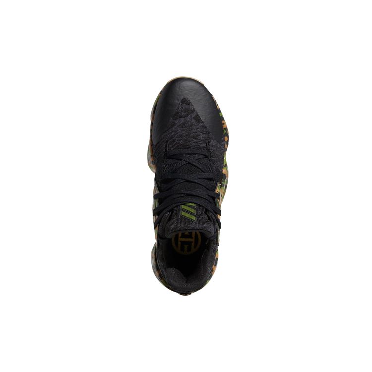 Adidas Harden Vol. 4 Non-Slip Durable Low-Top Basketball Shoes Men Sneakers Black Green Camouflage EF1261