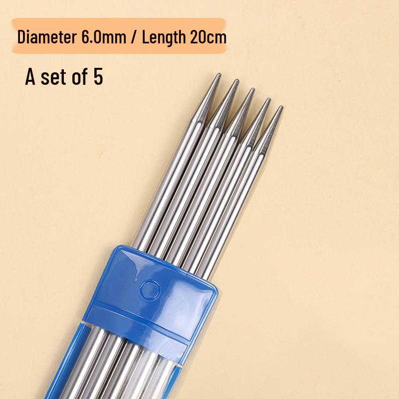 20 см вязальные спицы из нержавеющей стали для свитеров, манжет, носков и кукол - Короткие специальные инструменты для рукоделия