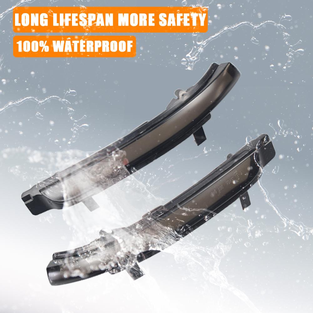 2 шт. для Skoda Octavia 2009-2013 SUPERB 2008-2014 динамический светодиодный указатель поворота, мигалка для зеркала, мигалка