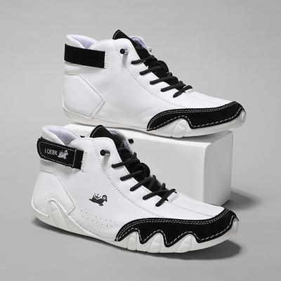 Модная женская кожаная модная рабочая обувь на мягкой подошве, удобная, новый дизайнерский бренд, повседневные мотоциклетные ботинки, обувь для мужчин