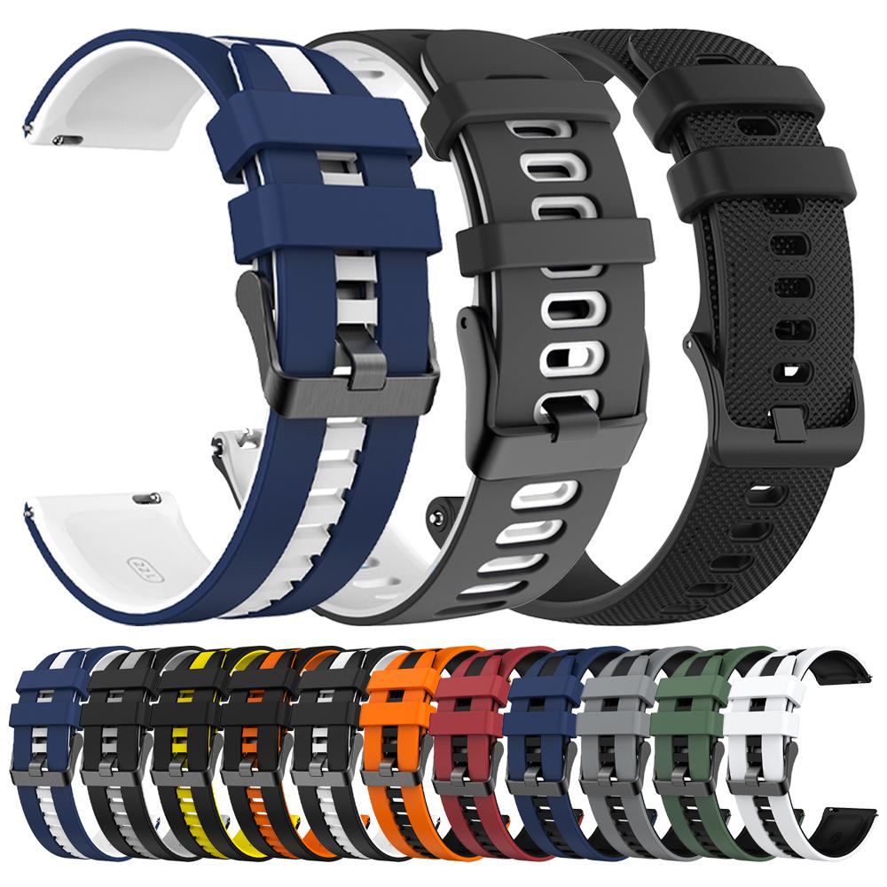 Силиконовый ремешок 22 мм 20 мм для HUAWEI WATCH GT 5 Pro 46 мм Браслет GT5 GT 4 3 42 мм HONOR Magic Watch 4 GS Pro ES Запасной браслет