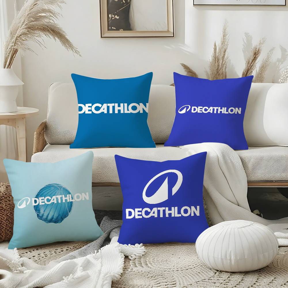 Наволочка Классическая D-DecathlonS Домашняя Общежитие Спинка Стула Короткий Плюш Двусторонняя Печать Офис Время для Сна Подушка Чехол