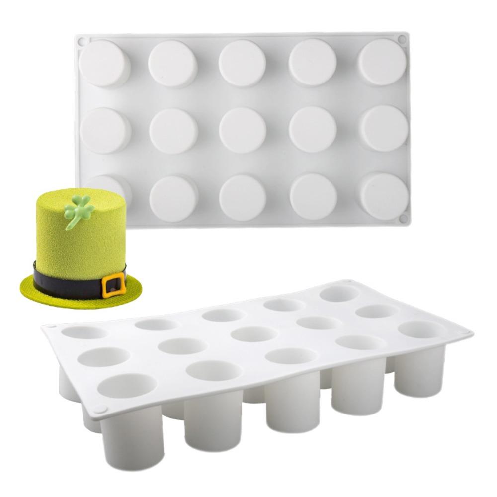 Food Grade Silicone Cylindrical Cake Molds Heat Resistant Mousse Cake Moulds Party Dessert