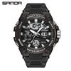 SANDA Fashion Trend Military Style Male Students and Teenagers Multi-functional Luminous Waterproof Electronic Watch