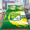 Leon Fc Crest Custom Name Pattern Bedding Quilt Set Quilt Cover Pillowcase Home Birthday Gift(1 * duvet cover + 2 * pillowcase, without core)
