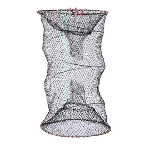 Fish Basket Mesh Shrimp Crab Trap Easy To Use Collapsible Portable Fish Cage Fishing Accessories Tool