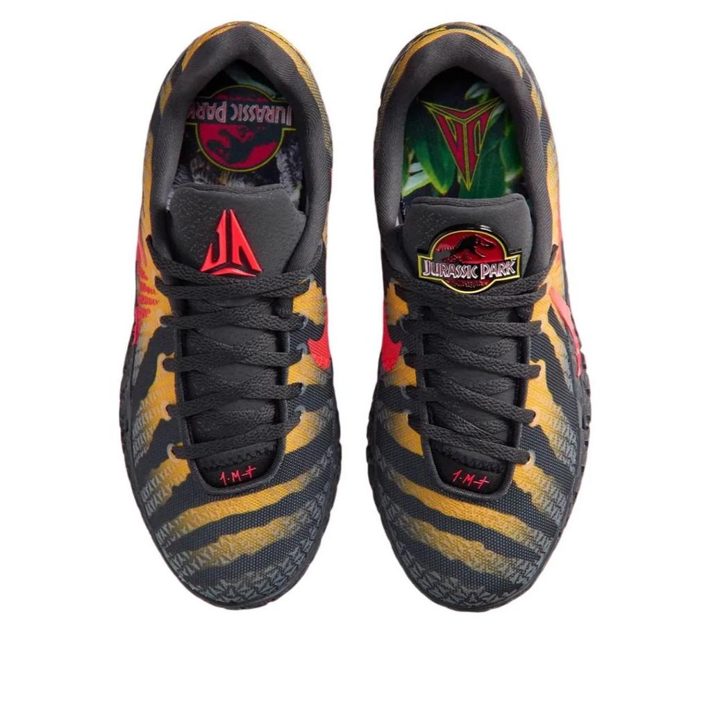 Парк Юрского периода x Nike Ja 3 Антрацит Мужские Кроссовки Черный Ярко-Алый-Желтый-Охра IU7240-001