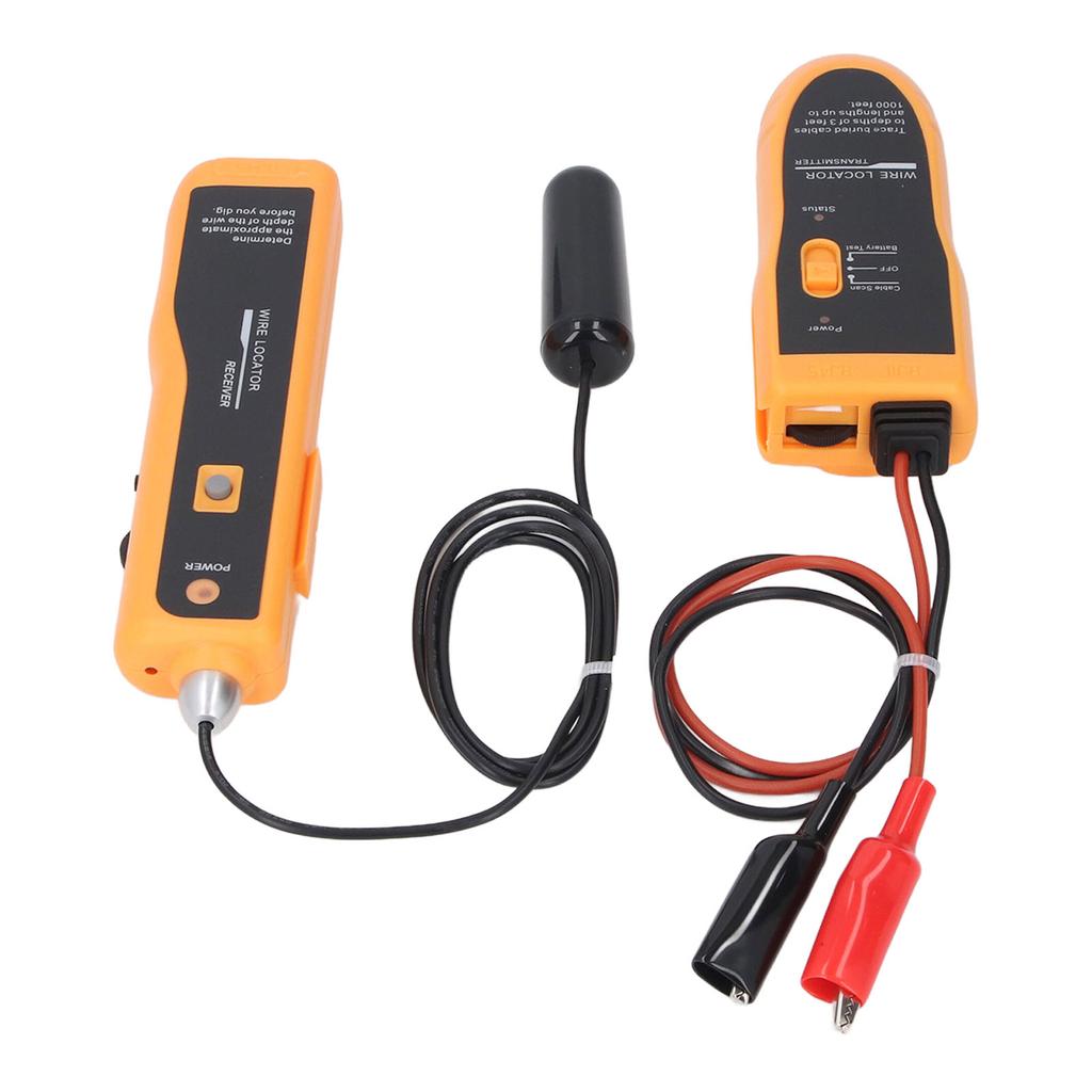 Wire Locator Tool Transmitter Set Adjustable Induction Amp Network Cable Tester High Accuracy Line F