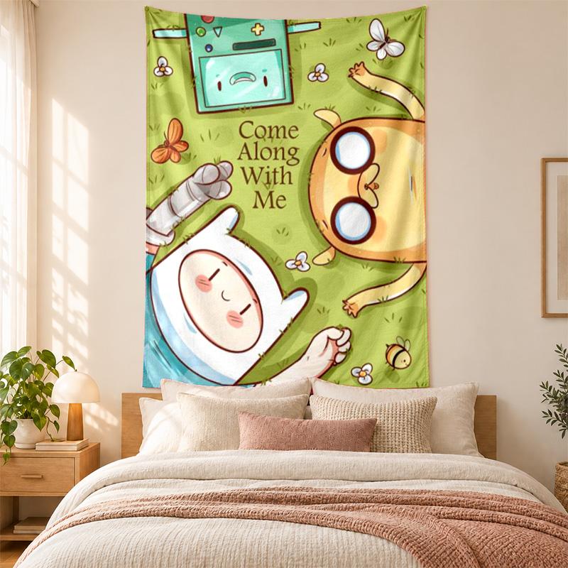Adventure Time Tapestry highquality for decorating living room bedroom dorm walls ideal as bedroom wallart orholiday gift