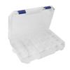 Large Plastic Tackle Box Storage Organizer Box with Removable Dividers 2 Pack