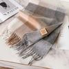 Thick Warm Winter Plaid Scarf Windproof Shawl Wrap Fashion Long Tassel Scarves