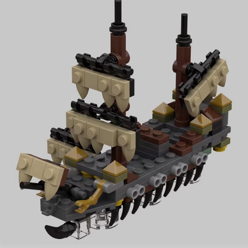 Нетоксичный Moc Мини Пиратский Корабль Серия Silent Mary Moc Мелкие Детали Сборные Строительные Блоки Детские Игрушки