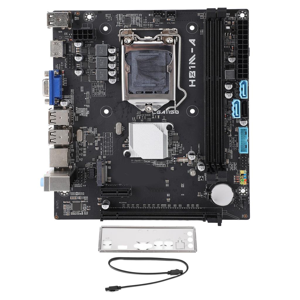 H81M Материнская плата для майнинга для LGA1150 ATX DDR3 Serial ATA3.0 M.2 NVME 1920x1080 60 Гц PCIE 2.0x16 Игровая материнская плата для