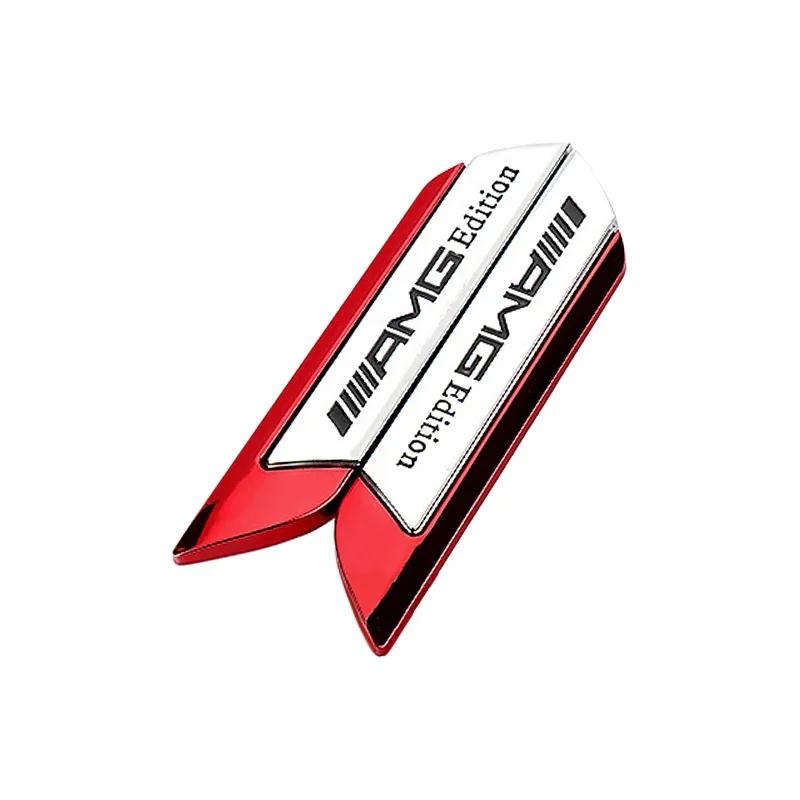 2 шт. Автомобильная наклейка Декоративные наклейки на крыло автомобиля для AMG Mercedes Benz A C E R M класса CLA GLA C180 W204 W210 W124 W205 W203