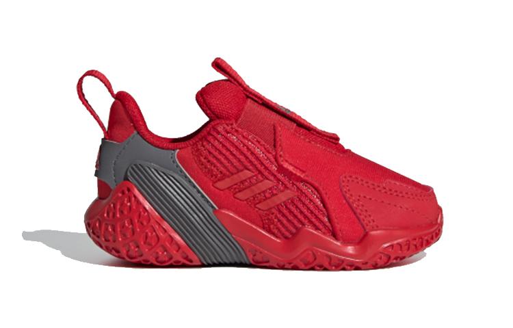adidas 4Uture Rnr Беговые Дышащие Низкие Кроссовки Красный Серый Младенец И Малыш FW3793