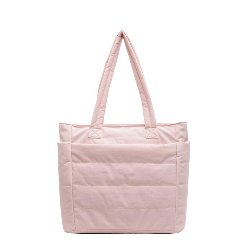 Сумка-тоут женская, большая вместительная сумка для поездок на работу, легкая сумка из нейлоновой ткани, сумка через плечо, студенческая дорожная сумка