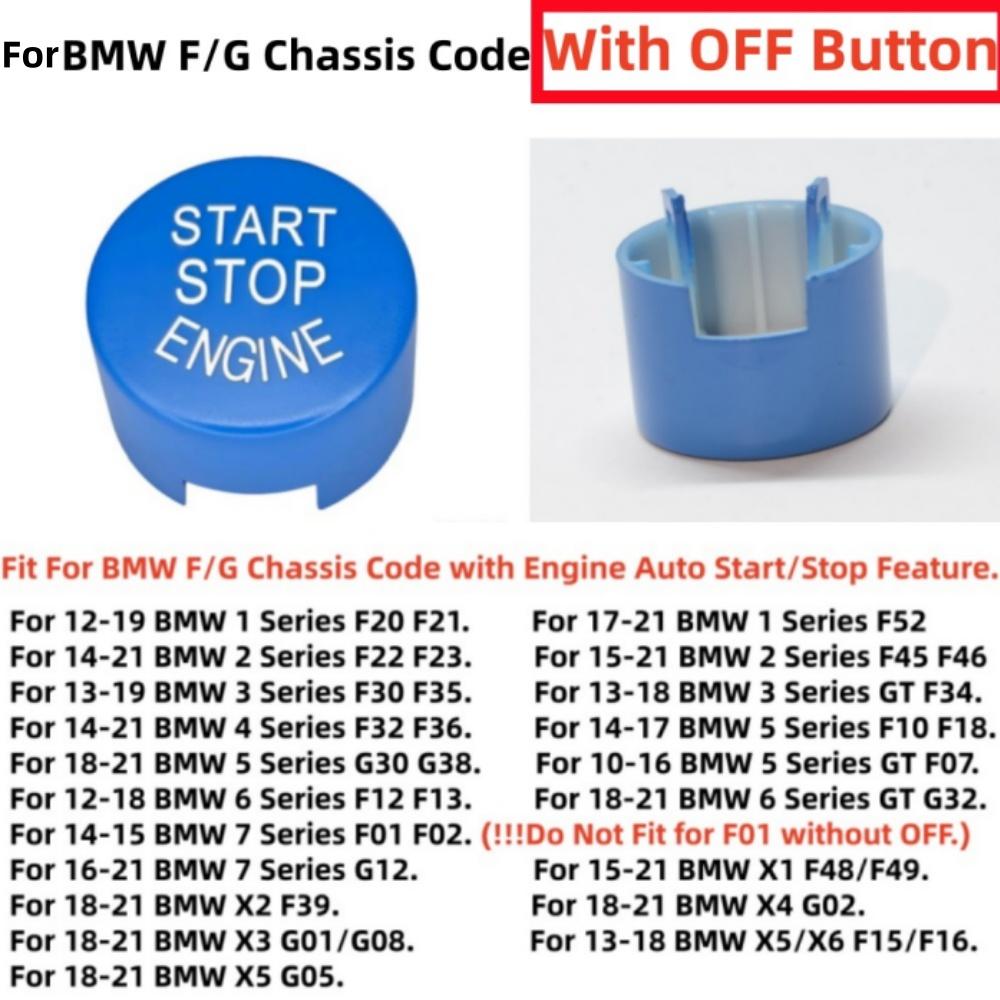 Car ENGINE START STOP Switch Button Cover For BMW 1 2 3 4 5 6 7 Series F20 F21 F30 F34 F10 F18 F12 F01 F02 G01 G02 G12 G30 G32