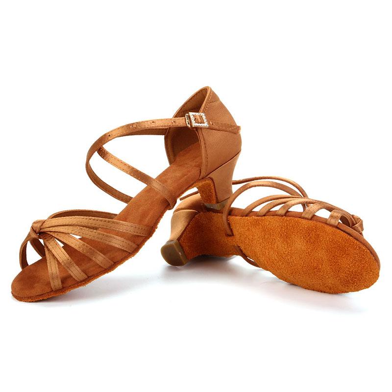 Женская обувь для латинских танцев, обувь для бальных танцев сальса, танго, на низком каблуке, мягкая подошва, каблук 7 см