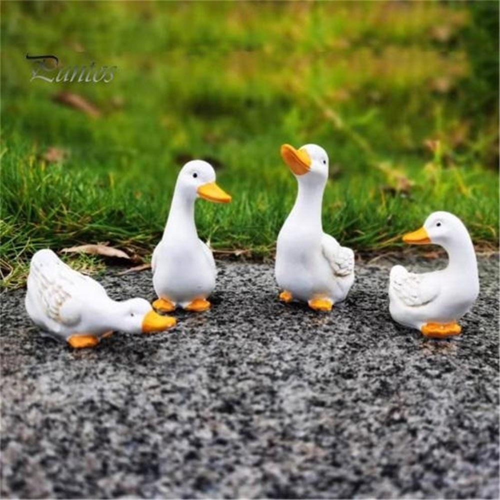 Статуя утки, высокая имитация, универсальная смола, художественное ремесло, модель утки для питьевой воды, садовые принадлежности