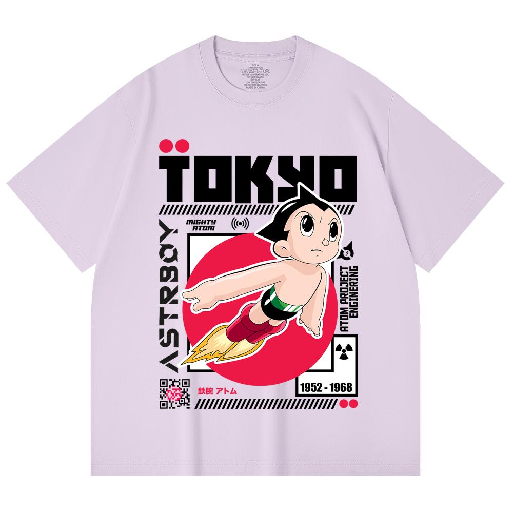 230 Gsm 100% Cotton Astro Boy V2 Print Unisex Heavy Cotton T Shirt
