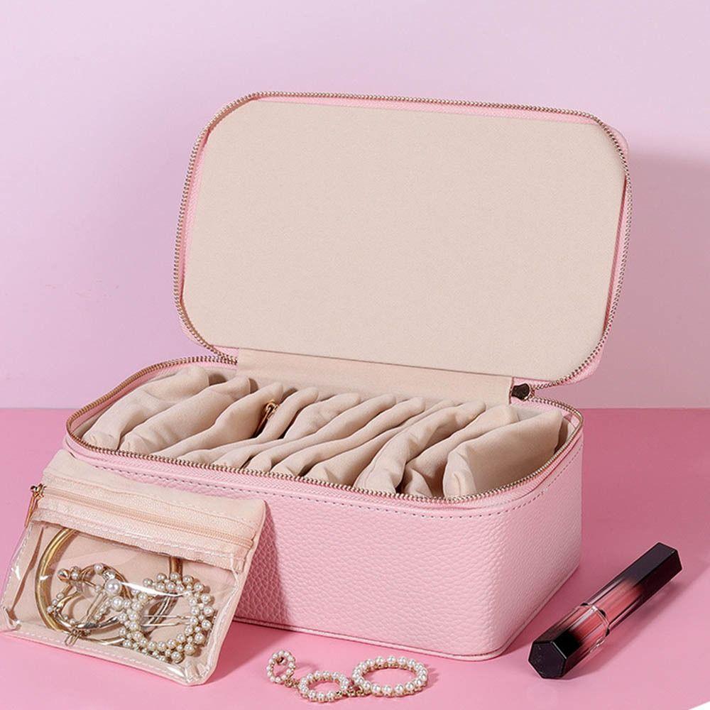 with 12 Small Pouches Jewelry Display Box Jewelry Organiser Box for Rings Necklaces Bracelets