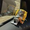 Мультяшный Кот и Мышь, Украшение для Автомобиля, Декор Панели Автомобиля из Смолы, Милые Фигурки Персонажей для Офисного Стола