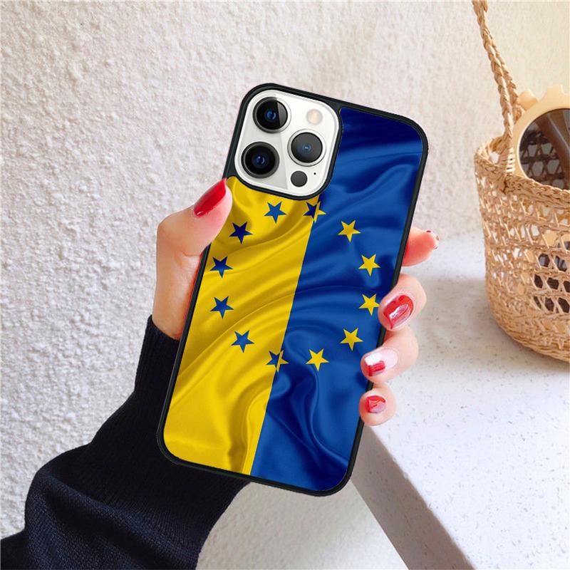Знак любви с флагом Украины Украинский чехол для телефона Для iPhone 17 Air 16 15 14 12 13 Pro Max Plus Fundas