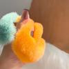 1 шт. Пушистые Милые Плюшевые Брелки Мандарин Брелок для Ключей Автомобиля Подвеска Меховой Брелок из Кролика Рекс Помпон Оранжевый Высококлассный Милый