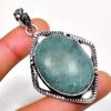 Amazonite Gemstone 925 Silver Plated Handmade Jewelry Pendant 2.46"