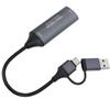 Карта захвата видео 4K HD в USB C и A с низкой задержкой USB 3.0 для стриминга, конференций, обучения