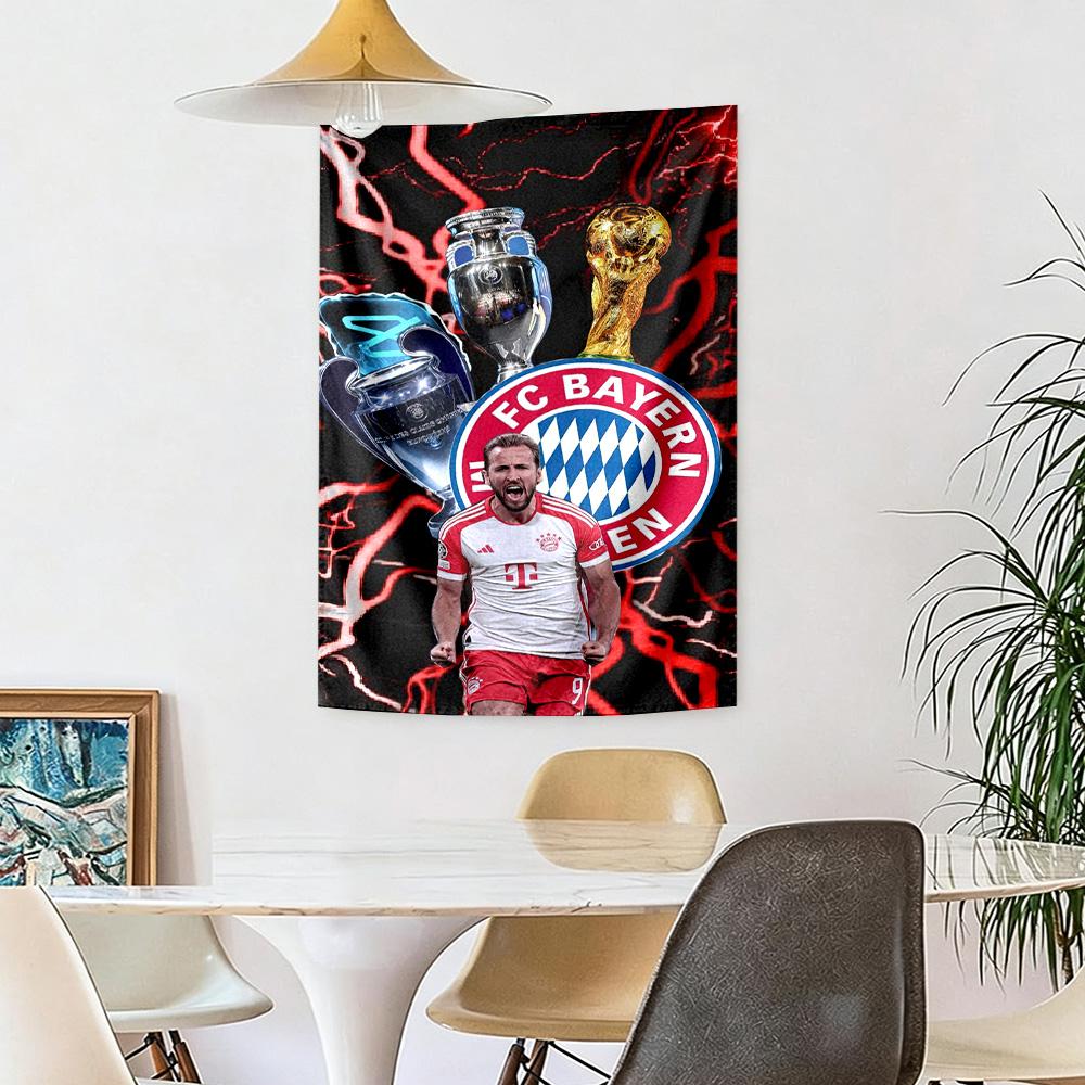 Bayern Munich Wall Decor Tapestry Art For Pet Memorial Birthdaywedding Party Backdrop Family Gift