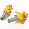 Набор фрез с V-образным пазом и язычком, 2 шт., набор фрез с хвостовиком 8 мм, 1/2 дюйма, 12 мм, деревообрабатывающий резак