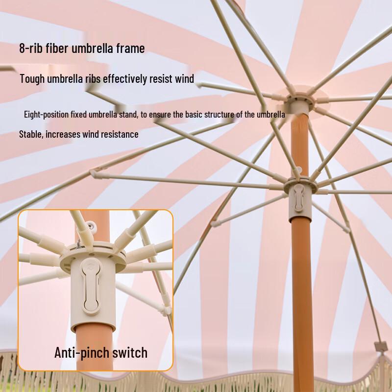 Outdoor Tassel Beach Umbrella