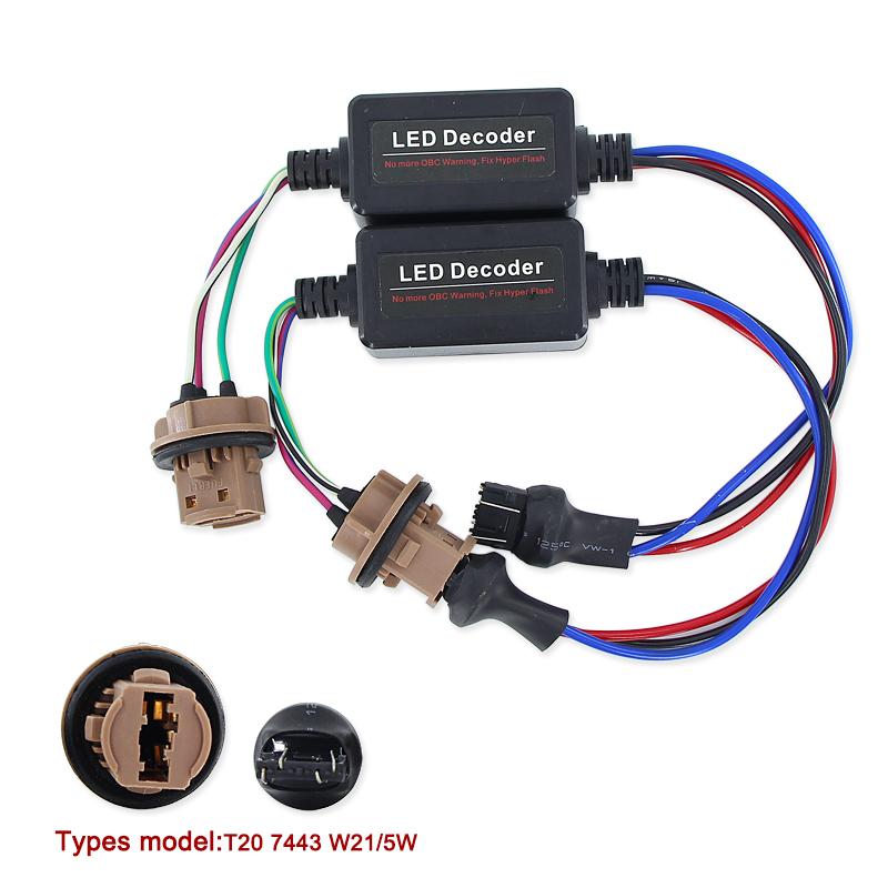 Caubus Resistor T20 7440 7443 W21/5W W21W LED Turn Signal reverse Brake lights No Error Flickering Load Decoder Fix Hyper Flash