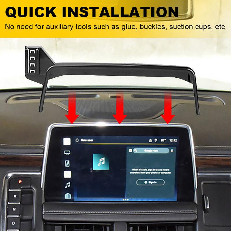 Car Phone Holder For Chevrolet Suburban - Screen Fixed Navigation Bracket Wireless Charger Stand GMT1YC Accessories