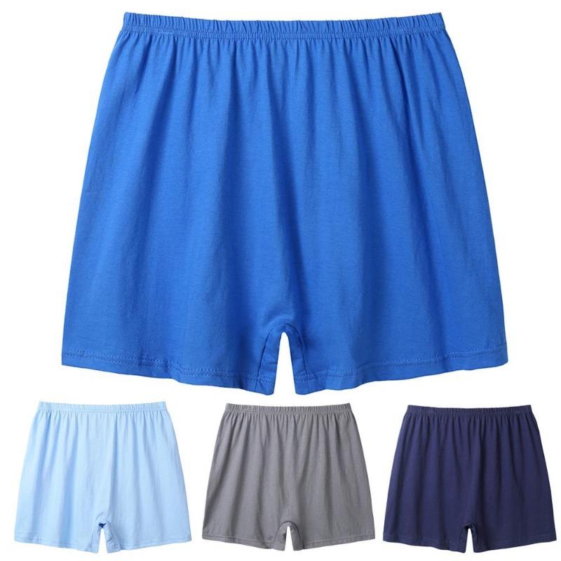 Men's Boxer Pants Solid Color Classic Cotton Underwear Comfortable Breathable Corner Pants