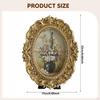 Овальная фоторамка Фото Настольная Декоративная Семейное Украшение Ручной работы Ретро Дизайн Орнаментированная