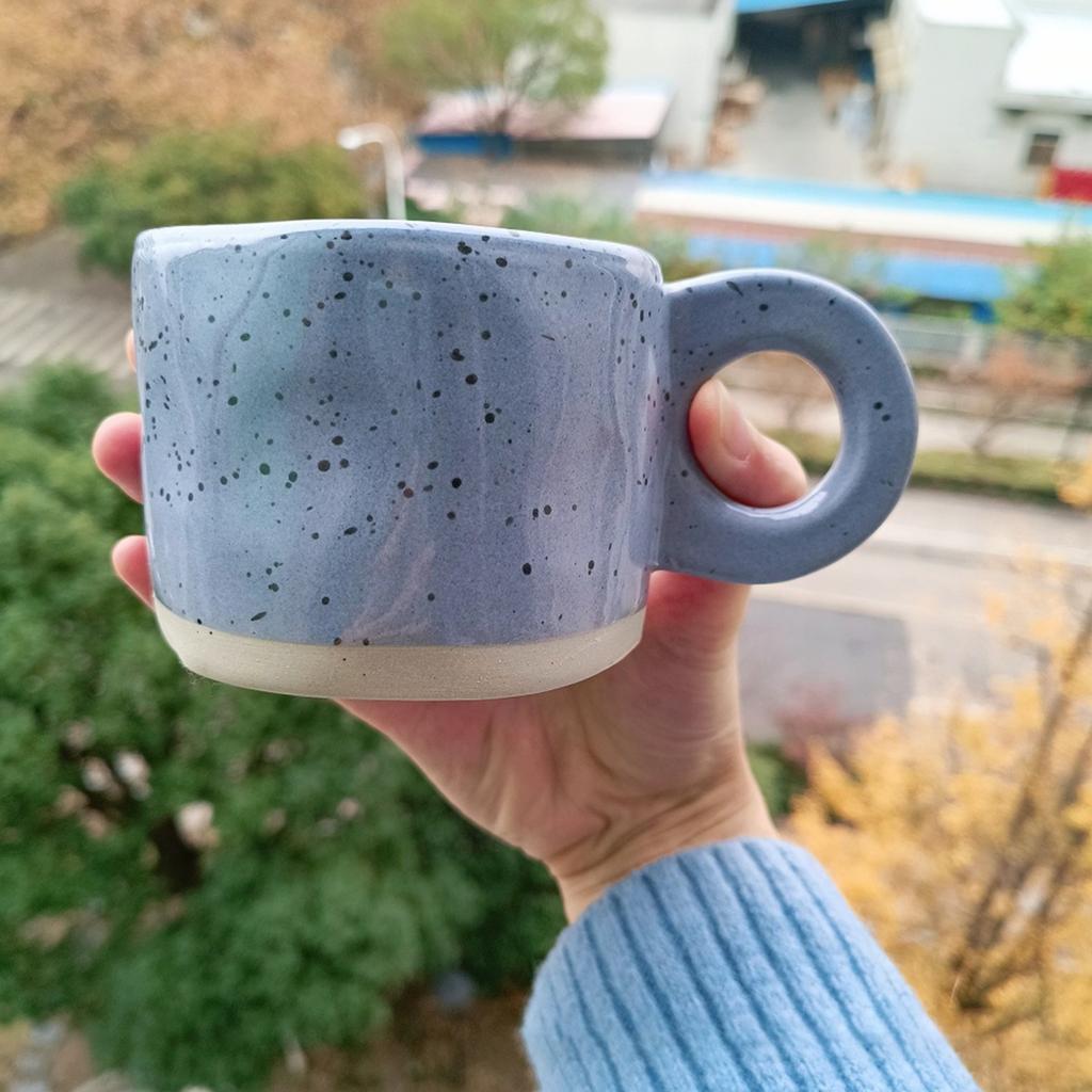 Керамическая кофейная кружка 280 мл, уникальная нестандартная термостойкая универсальная емкость для напитков, износостойкая кружка для любителей латте и молока для домашнего офиса, бара