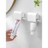 Настенный держатель для зубной пасты Аксессуары для ванной комнаты Держатель для дозатора зубной пасты Самоклеящийся водонепроницаемый органайзер для зубных щеток