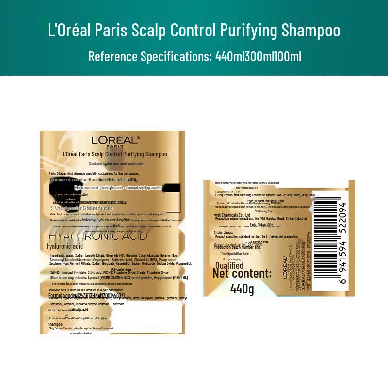 L'Oreal Oil Control Purifying Shampoo - Twin Pack